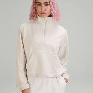NWT LULULEMON softstream ribbed cropped half zip